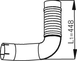 Труба выхлопного газа DINEX 54106