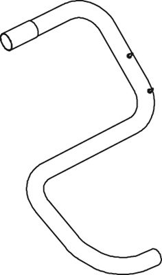 Труба выхлопного газа DINEX 54255