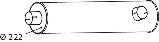 Средний / конечный глушитель ОГ DINEX 64448