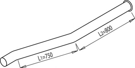 Труба выхлопного газа DINEX 69609