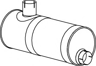 Средний / конечный глушитель ОГ DINEX 18337
