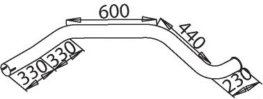 Труба выхлопного газа IMASAF 4177
