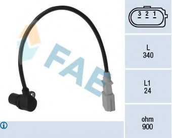 Датчик импульсов; Датчик частоты вращения, управление двигателем FAE 79198