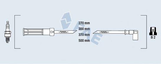 Комплект проводов зажигания FAE 85994