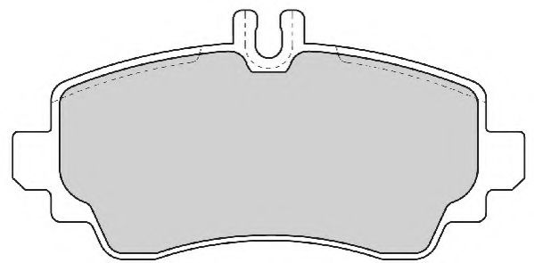 Комплект тормозных колодок, дисковый тормоз NECTO FD6869A