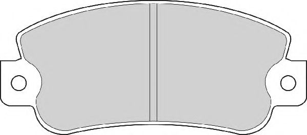 Комплект тормозных колодок, дисковый тормоз NECTO FD6253A