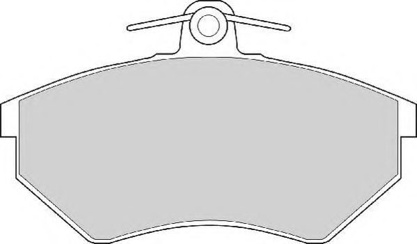 Комплект тормозных колодок, дисковый тормоз NECTO FD6401A