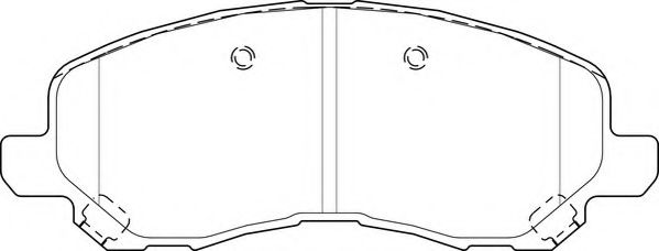 Комплект тормозных колодок, дисковый тормоз NECTO FD7533A