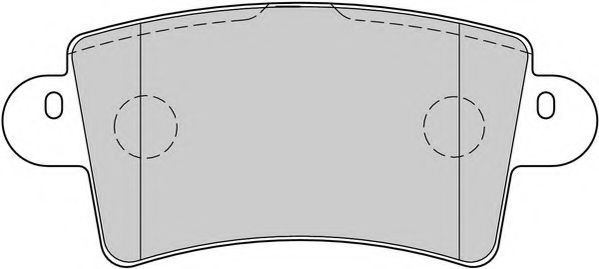 Комплект тормозных колодок, дисковый тормоз NECTO FD6894V