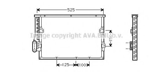 Конденсатор, кондиционер AVA QUALITY COOLING BW5191