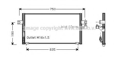 Конденсатор, кондиционер AVA QUALITY COOLING DN5212