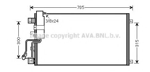 Конденсатор, кондиционер AVA QUALITY COOLING DN5283D