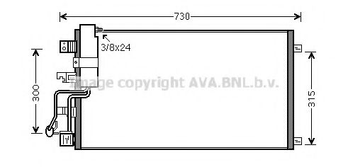 Конденсатор, кондиционер AVA QUALITY COOLING DN5290D