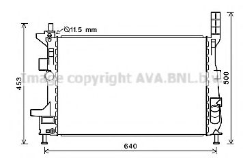 Радиатор, охлаждение двигателя AVA QUALITY COOLING FD2602