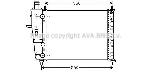 Радиатор, охлаждение двигателя AVA QUALITY COOLING FTA2230