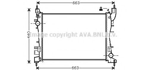 Радиатор, охлаждение двигателя AVA QUALITY COOLING FTA2358