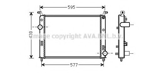 Радиатор, охлаждение двигателя AVA QUALITY COOLING FTA2371