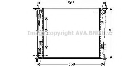 Радиатор, охлаждение двигателя AVA QUALITY COOLING KA2136