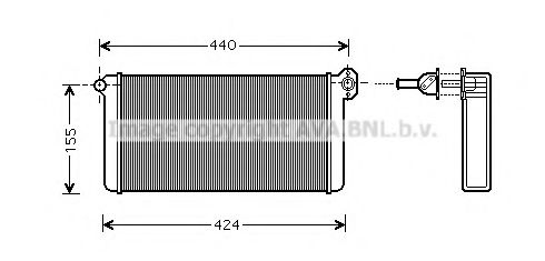 Теплообменник, отопление салона AVA QUALITY COOLING MEA6191
