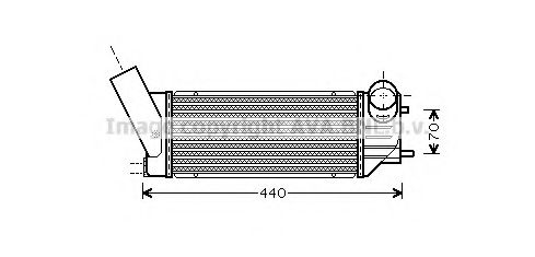 Интеркулер AVA QUALITY COOLING PEA4279