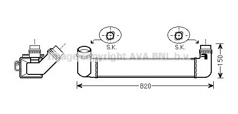 Интеркулер AVA QUALITY COOLING RT4461
