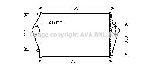 Интеркулер AVA QUALITY COOLING VOA4137