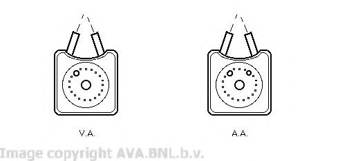 масляный радиатор, двигательное масло AVA QUALITY COOLING VW3147