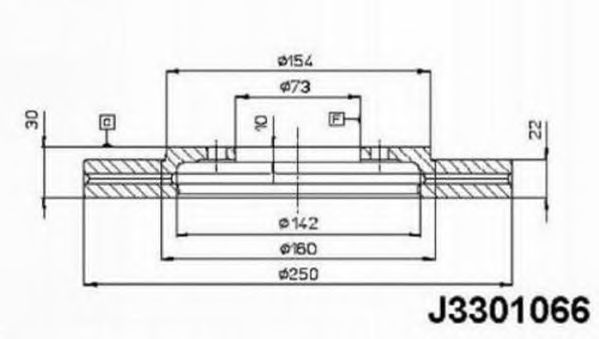 Тормозной диск NIPPARTS J3301066