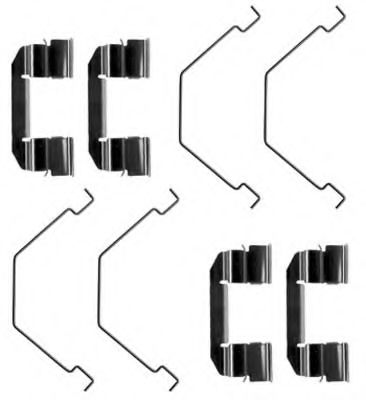 Комплектующие, колодки дискового тормоза MGA A222