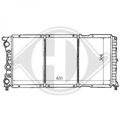 Радиатор, охлаждение двигателя DIEDERICHS 8109162
