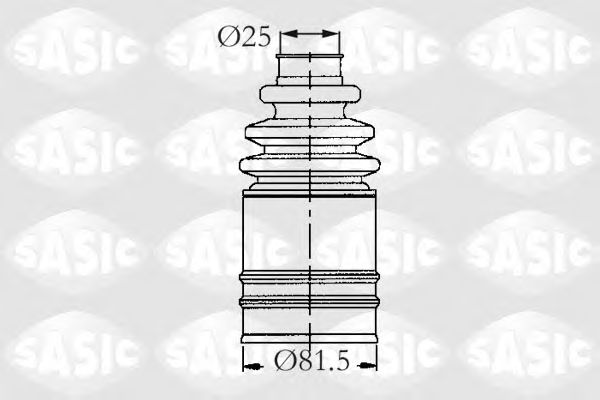 Комплект пылника, приводной вал SASIC 2933553