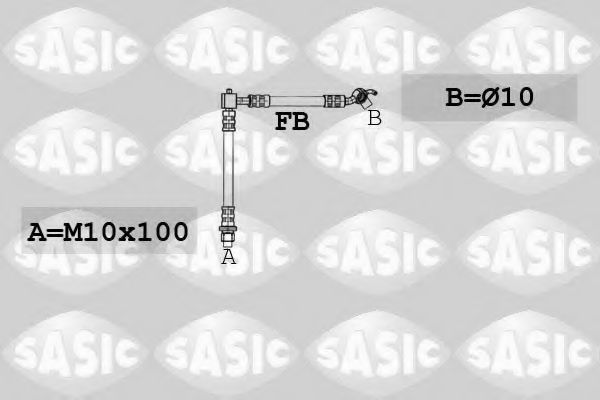 Тормозной шланг SASIC 6606092