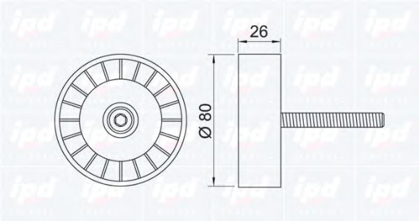 Паразитный / ведущий ролик, поликлиновой ремень IPD 150344
