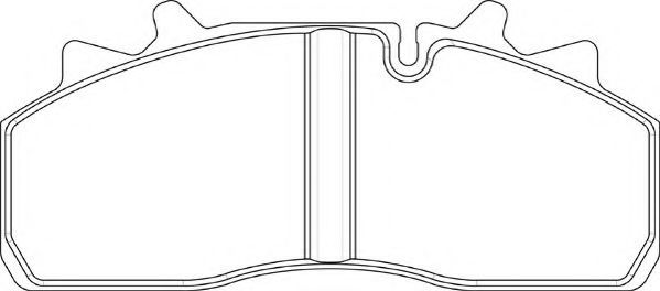 Комплект тормозных колодок, дисковый тормоз BERAL 2915930004045684