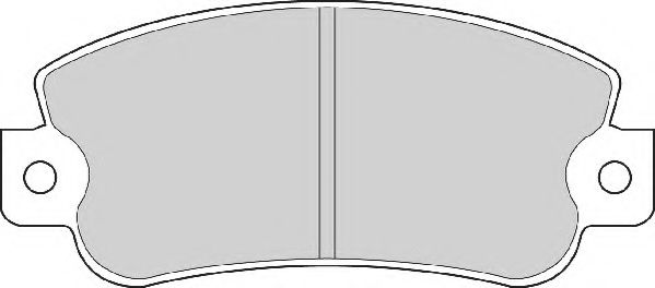 Комплект тормозных колодок, дисковый тормоз DURON DBP230351