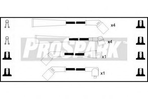 Комплект проводов зажигания INTERMOTOR 76269