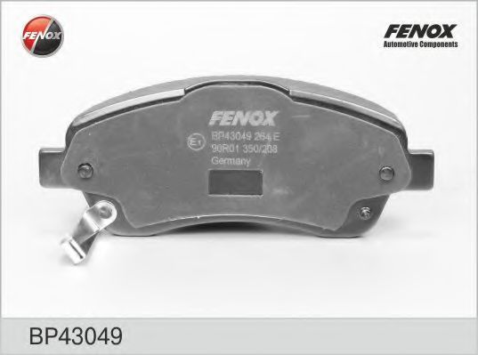 Комплект тормозных колодок, дисковый тормоз FENOX BP43049