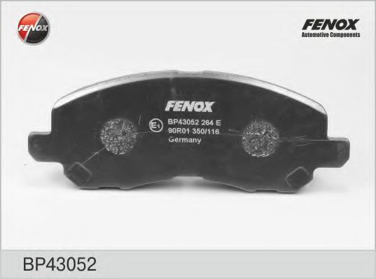 Комплект тормозных колодок, дисковый тормоз FENOX BP43052