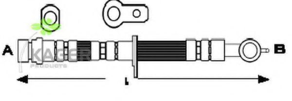 Тормозной шланг KAGER 38-0721