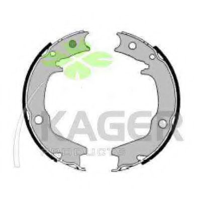 Комплект тормозных колодок, стояночная тормозная система KAGER 34-0249