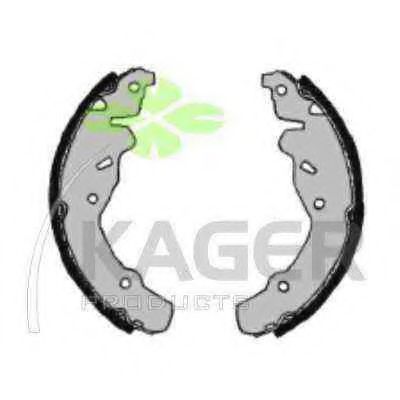 Комплект тормозных колодок KAGER 340412