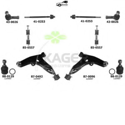 Подвеска колеса KAGER 800193