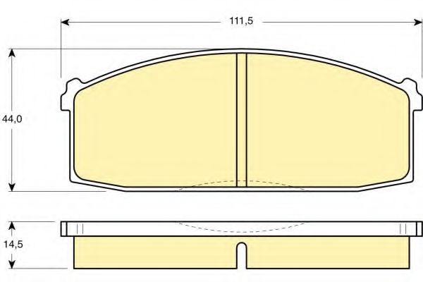 Комплект тормозных колодок, дисковый тормоз GIRLING 6101979