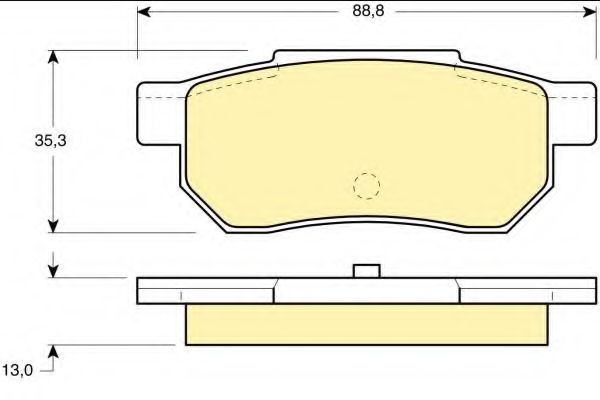 Комплект тормозных колодок, дисковый тормоз GIRLING 6107759