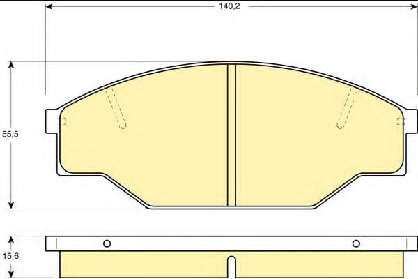 Комплект тормозных колодок, дисковый тормоз GIRLING 6111819