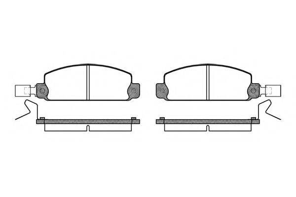 Комплект тормозных колодок, дисковый тормоз KAWE 0097 24