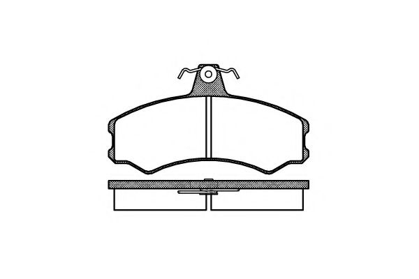 Комплект тормозных колодок, дисковый тормоз KAWE 014300
