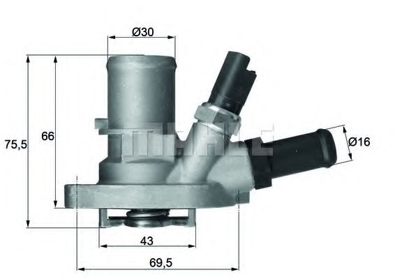 Термостат, охлаждающая жидкость MAHLE ORIGINAL TI 149 88