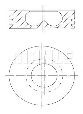 Поршень MAHLE ORIGINAL 009 50 00