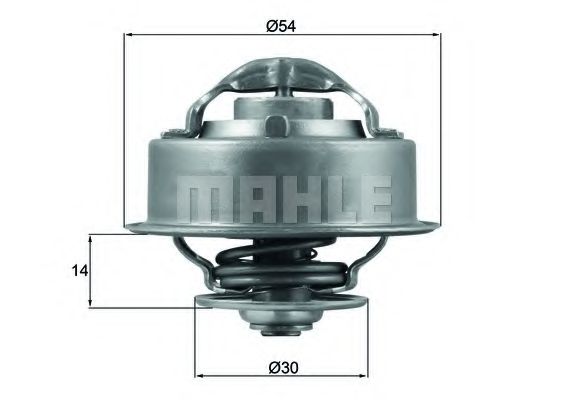 Термостат, охлаждающая жидкость MAHLE ORIGINAL TX 124 87D